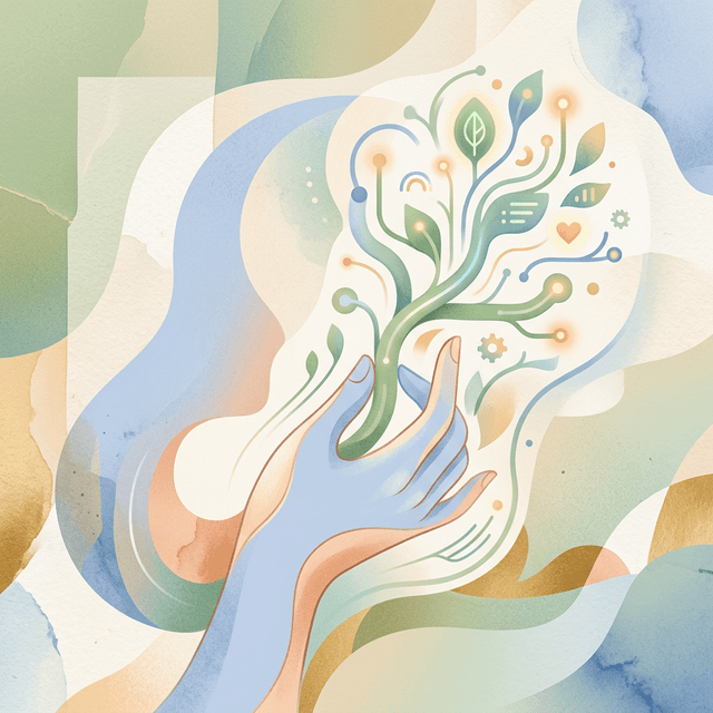 Mensch und KI Harmonie